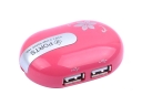 Mini oval Mouse Shaped USB 2.0 4 Port Hub